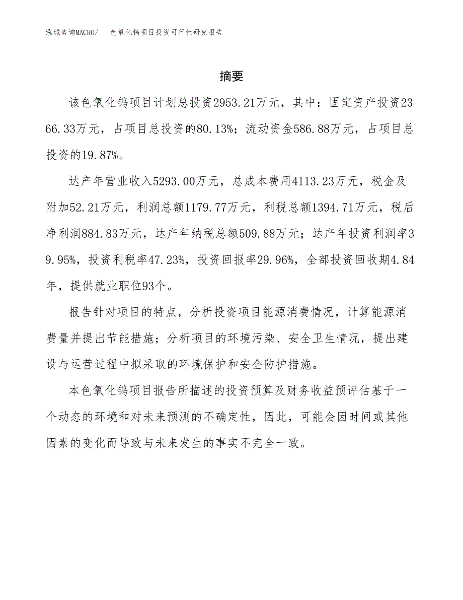 色氧化钨项目投资可行性研究报告.docx_第2页