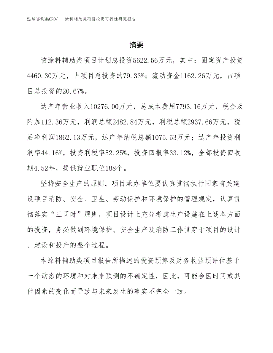 涂料辅助类项目投资可行性研究报告.docx_第2页