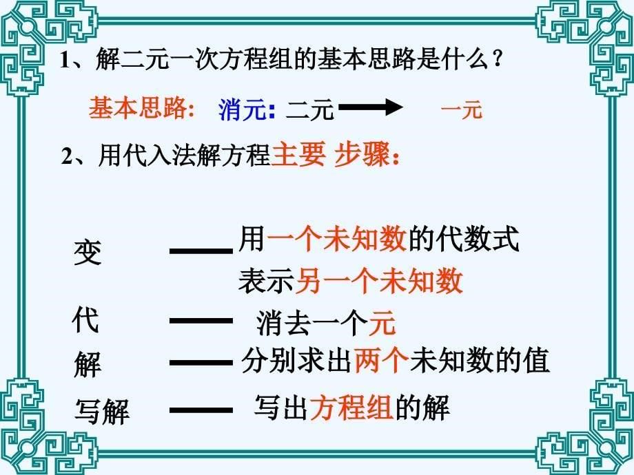 人教版七下第8章《二元一次方程组》复习课件_第5页