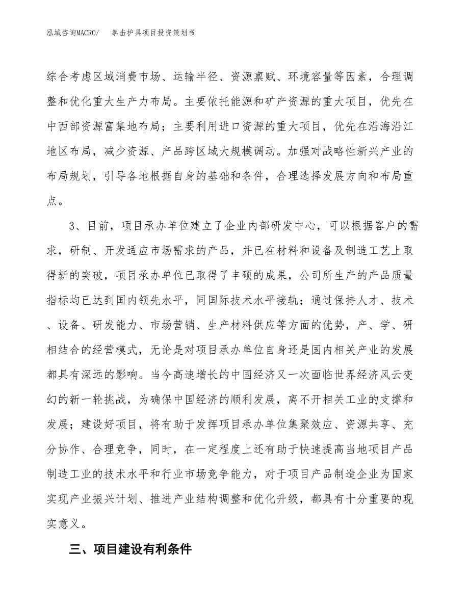 拳击护具项目投资策划书.docx_第5页