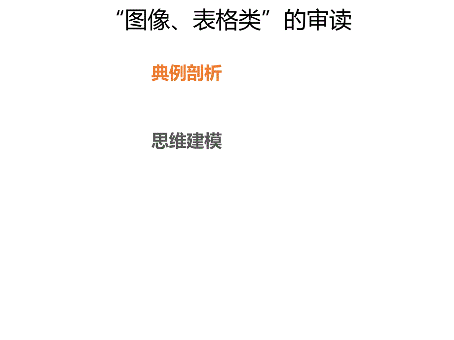 2020年高考化学一轮复习考点《热点模型11 “图像、表格类”的审读》_第1页