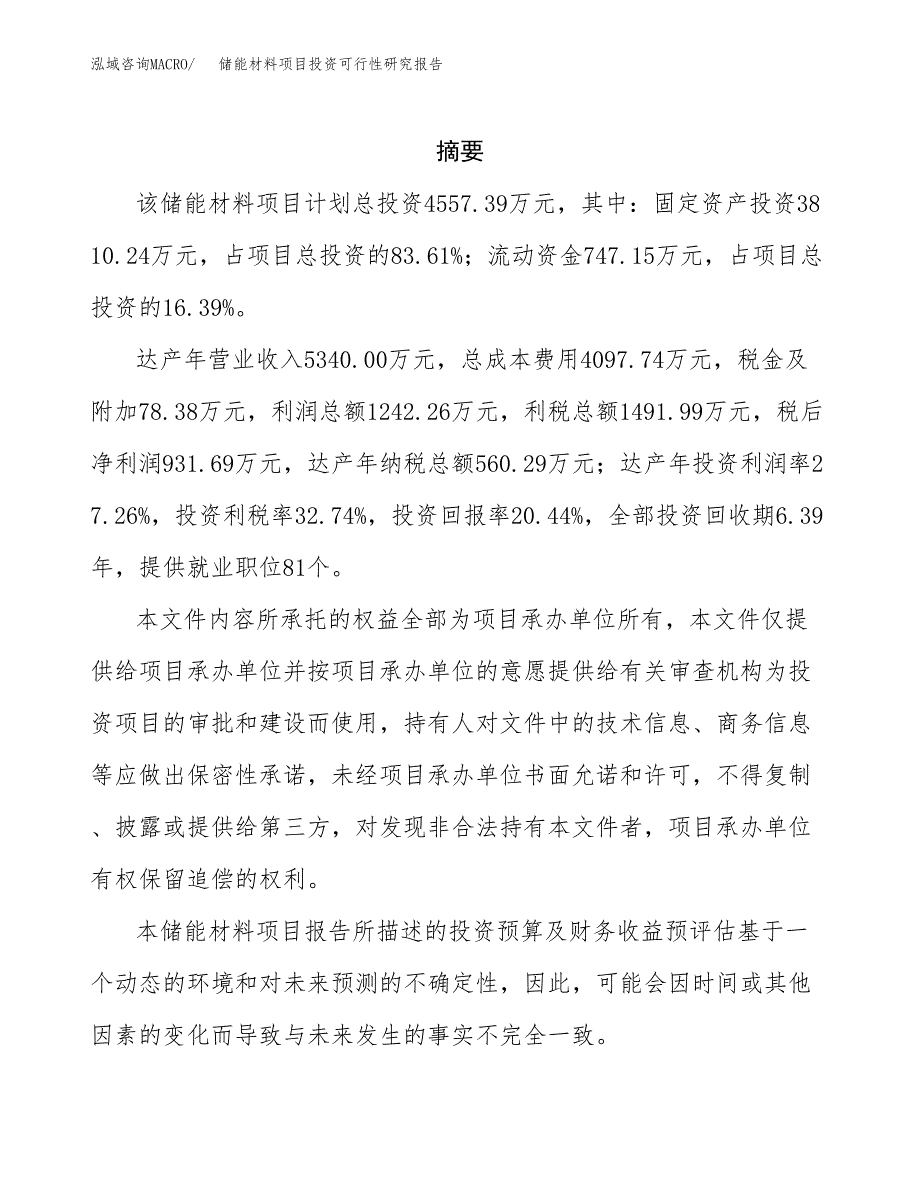 储能材料项目投资可行性研究报告.docx_第2页