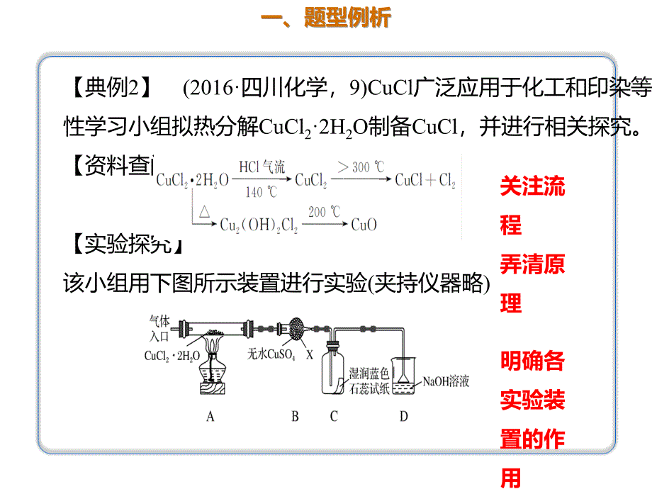 2020年高考化学一轮复习考点《指导2　以模拟工业生产为载体的无机物的制备》_第2页