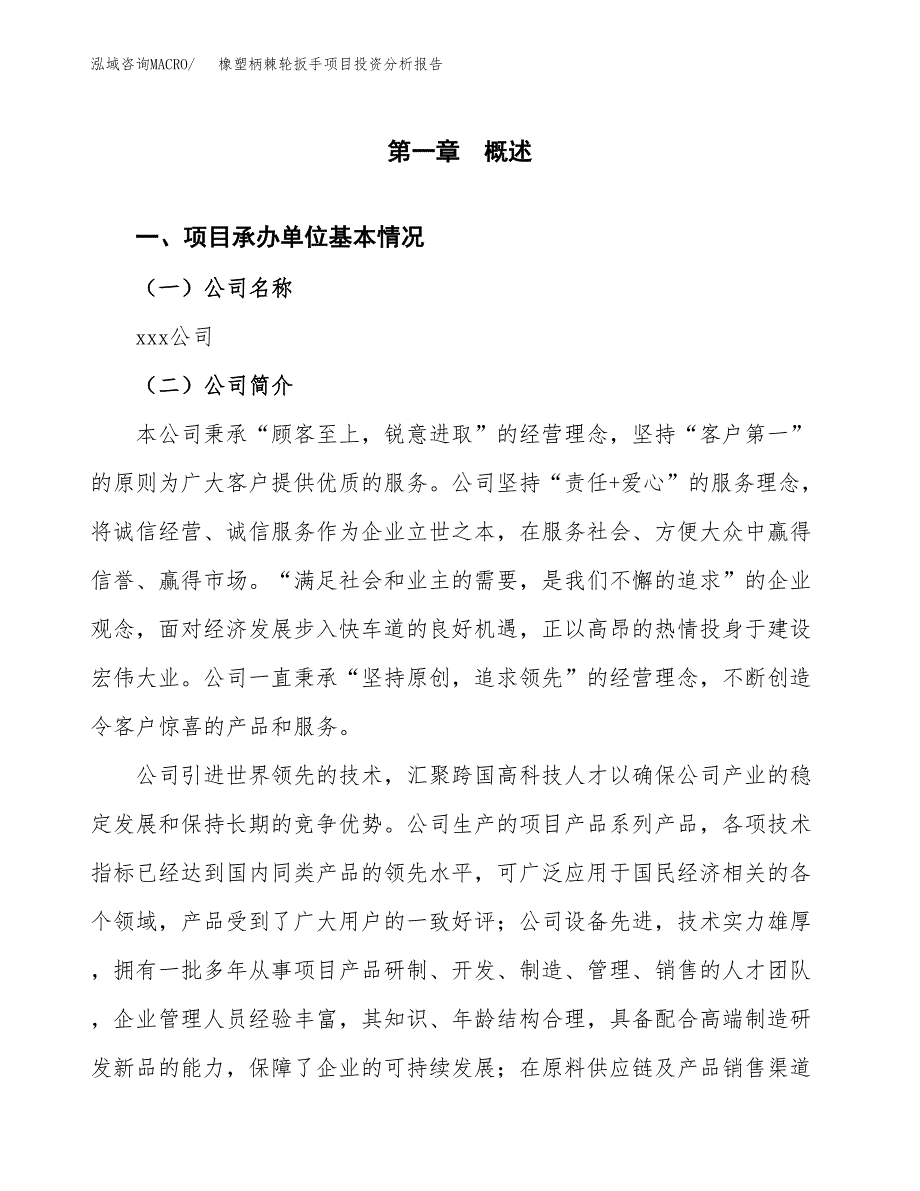 橡塑柄棘轮扳手项目投资分析报告（总投资13000万元）（59亩）_第2页