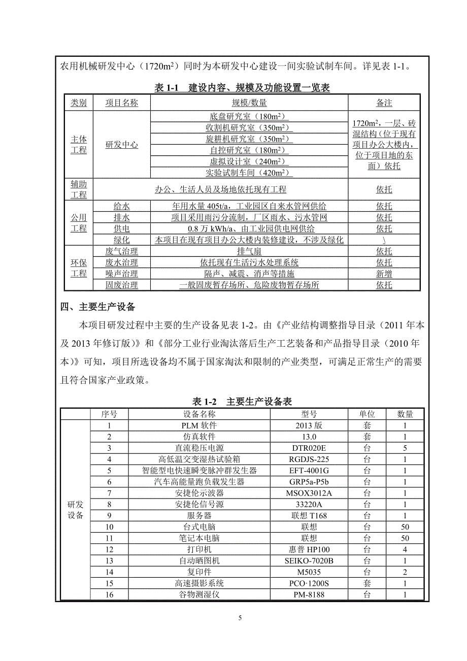 环境影响评价报告公示：湖南龙舟农机股份有限公司研发中心建设项目环评报告_第5页