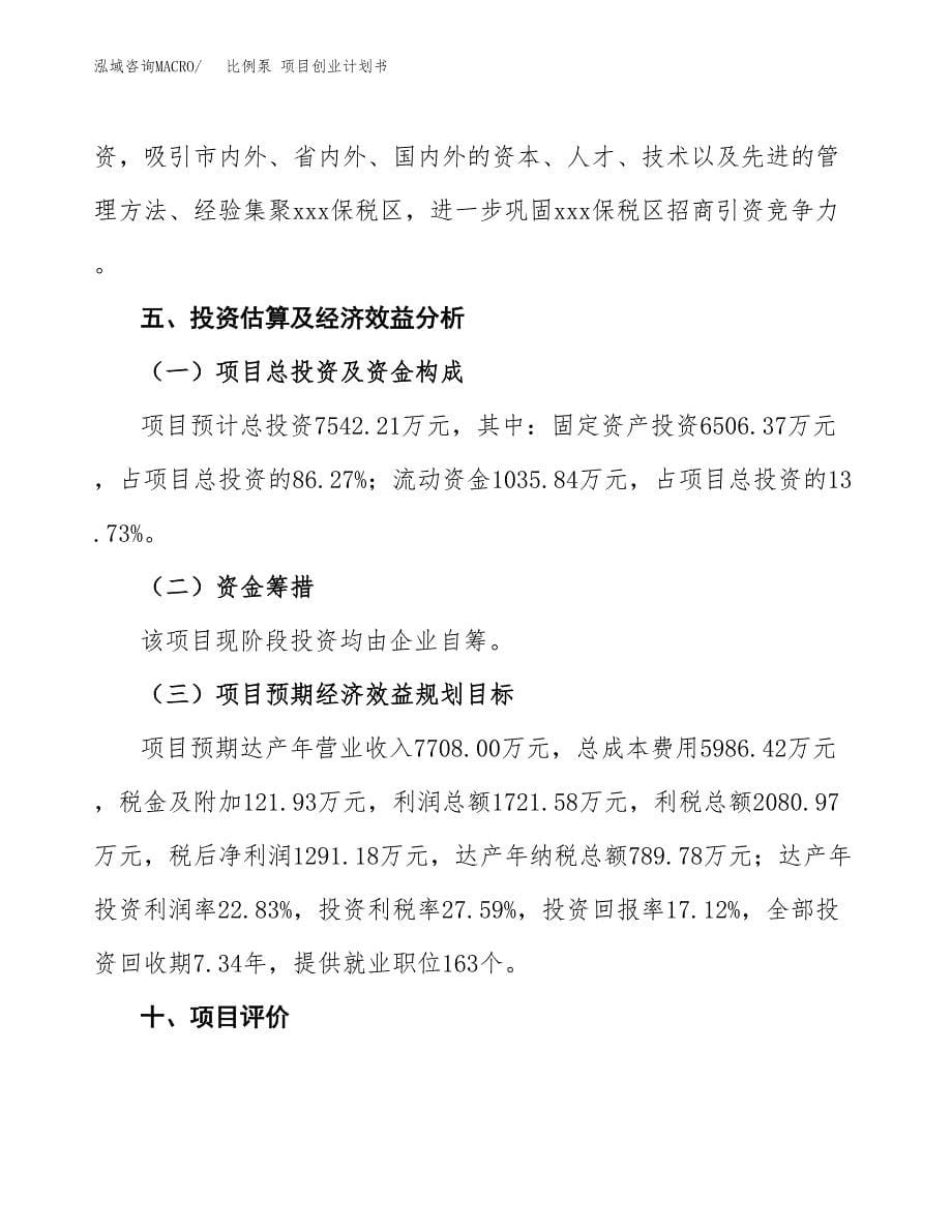 比例泵 项目创业计划书.docx_第5页