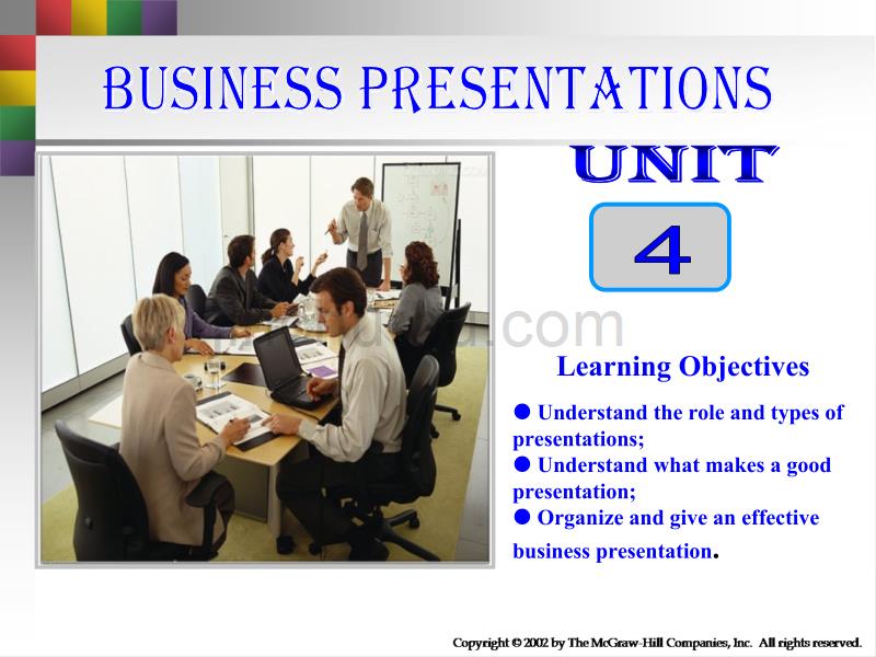 商务英语Unit 4 Business Presentations_第2页