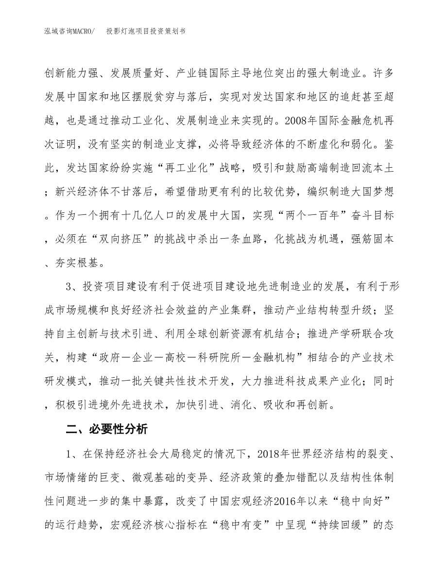 投影灯泡项目投资策划书.docx_第5页