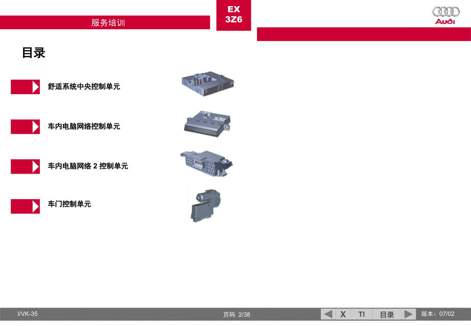 舒适电子设备 - 车内电脑网络._第2页