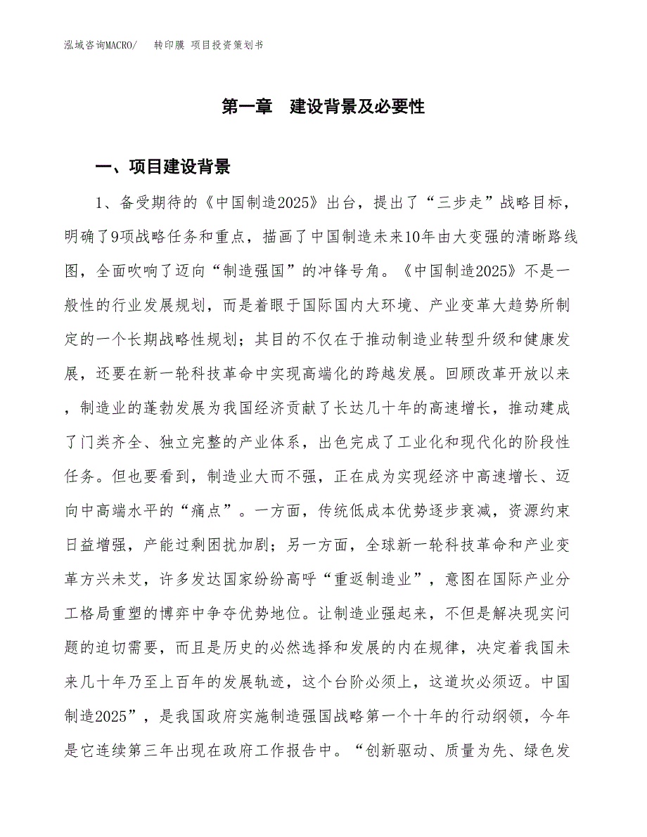 转印膜 项目投资策划书.docx_第3页