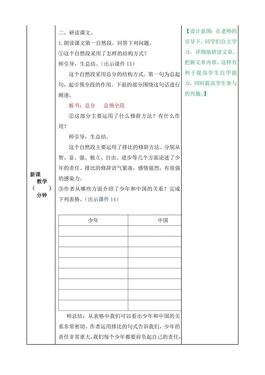 五年级语文上册《少年中国说》教案_第5页