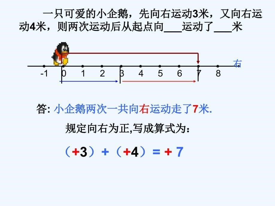 数学北师大版初一上册有理数的加法运算（1）_第5页