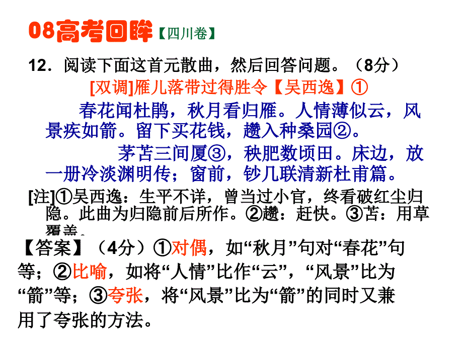 古代诗歌鉴赏——修辞手法教材_第2页