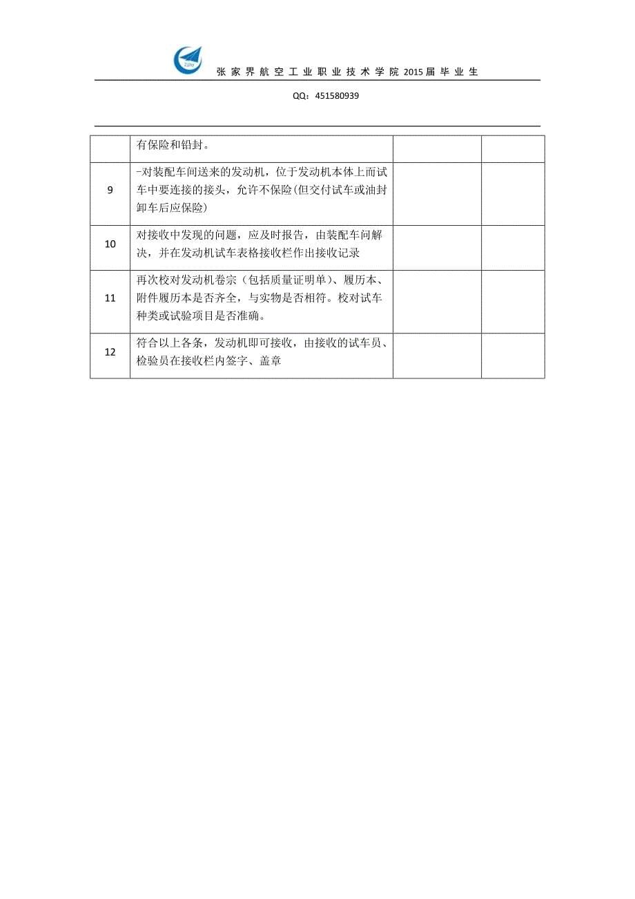 某型涡轴发动机试车工艺的工艺规程._第5页