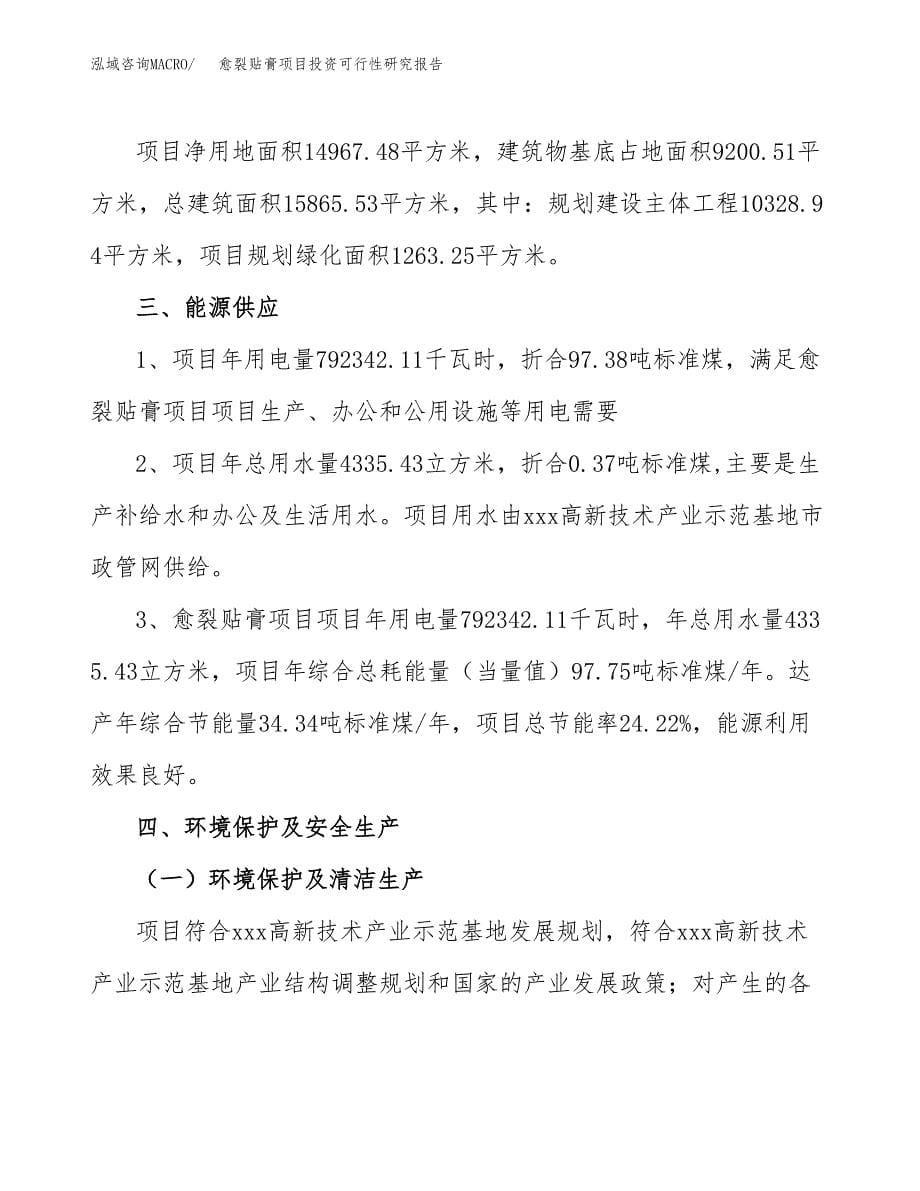 愈裂贴膏项目投资可行性研究报告.docx_第5页