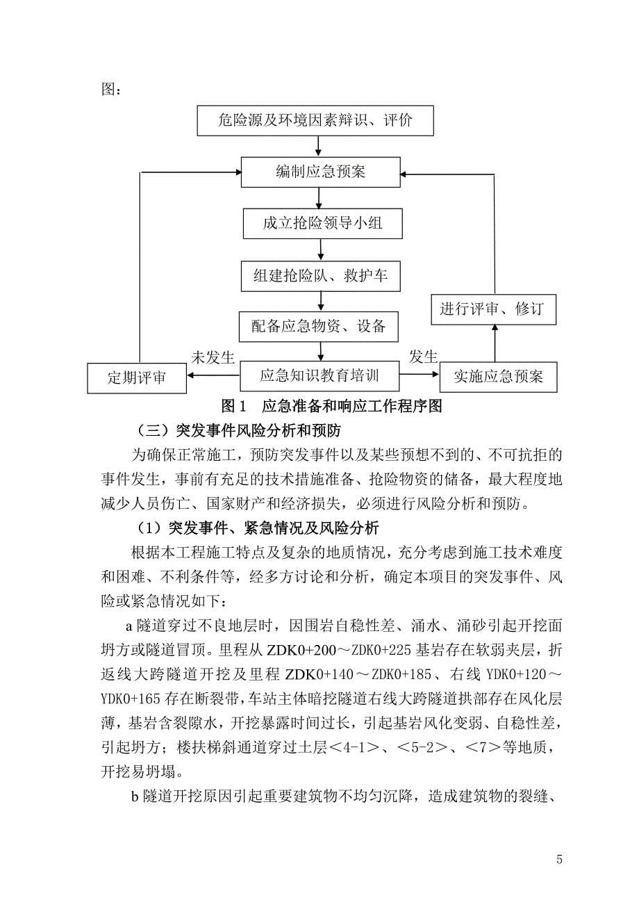 地铁施工应急救援预案._第5页