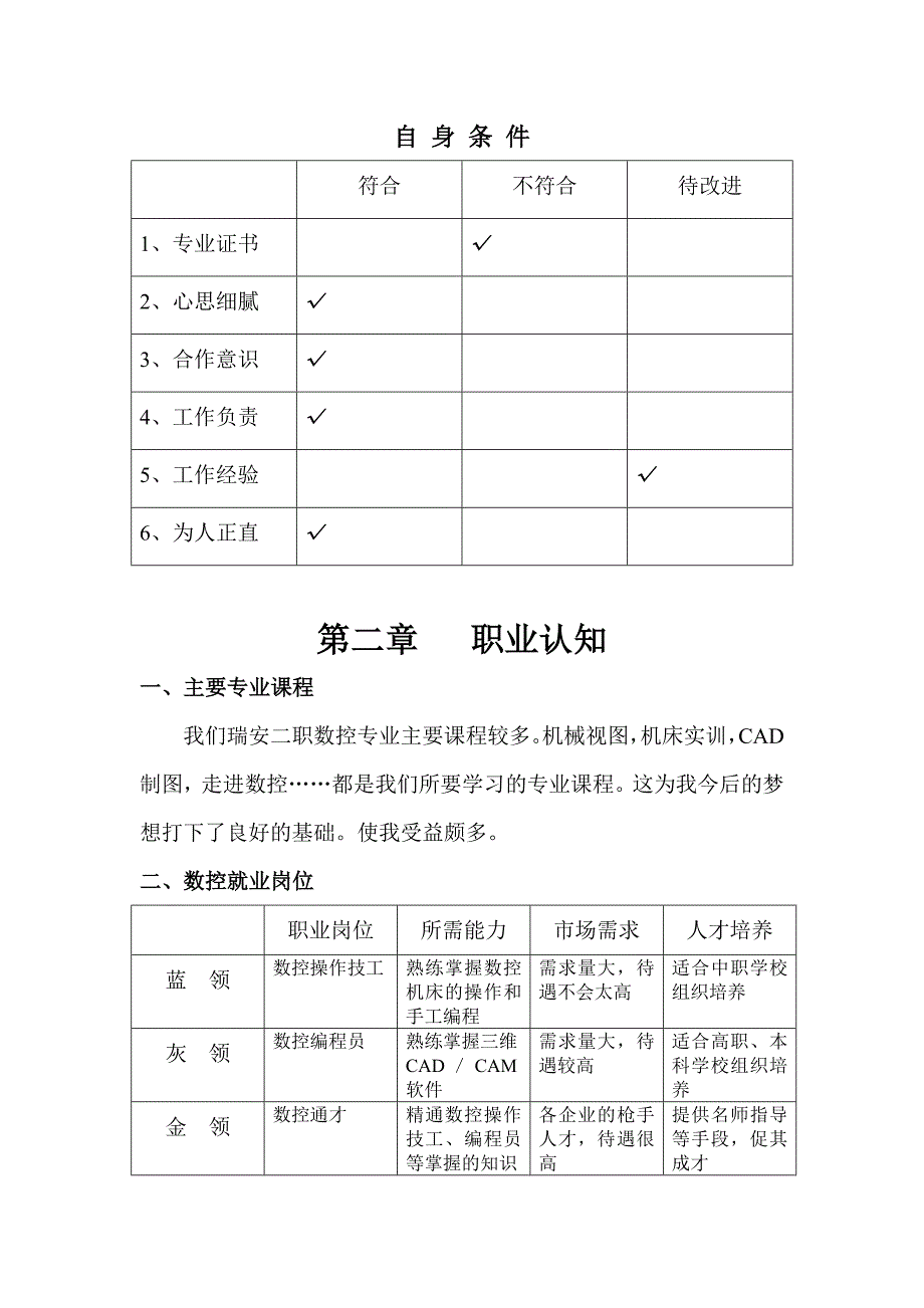 职业生涯规划书获奖作品讲解_第4页