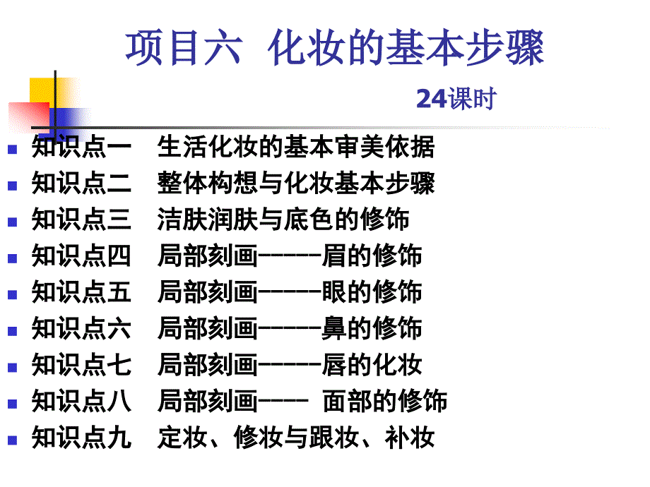 知识点一 生活化妆的基本常识讲解_第1页