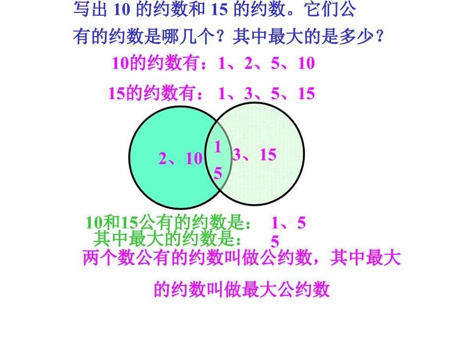 最大公约数和最小公倍数复习讲述_第5页