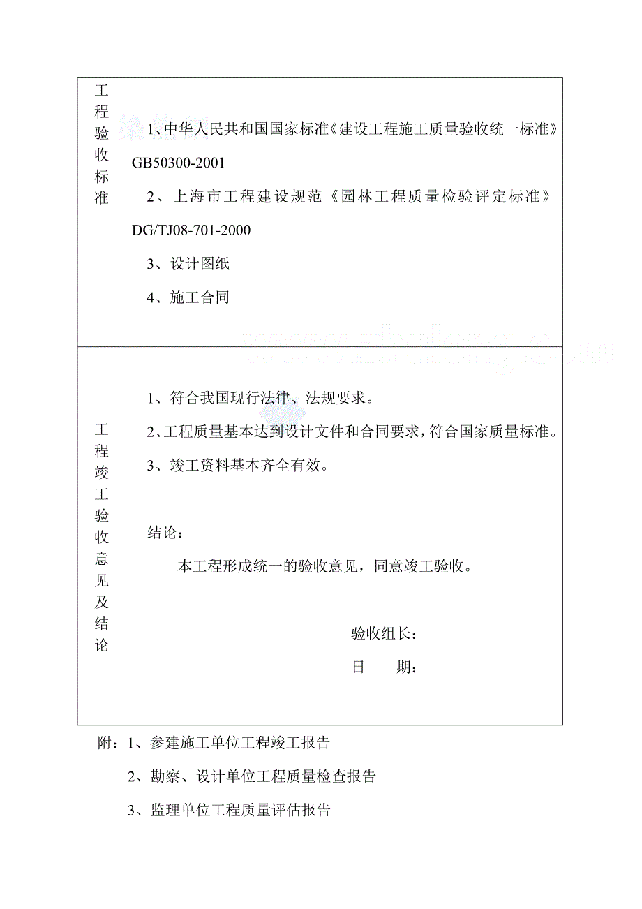 上海某公路二期绿化工程竣工验收报告资料_第3页