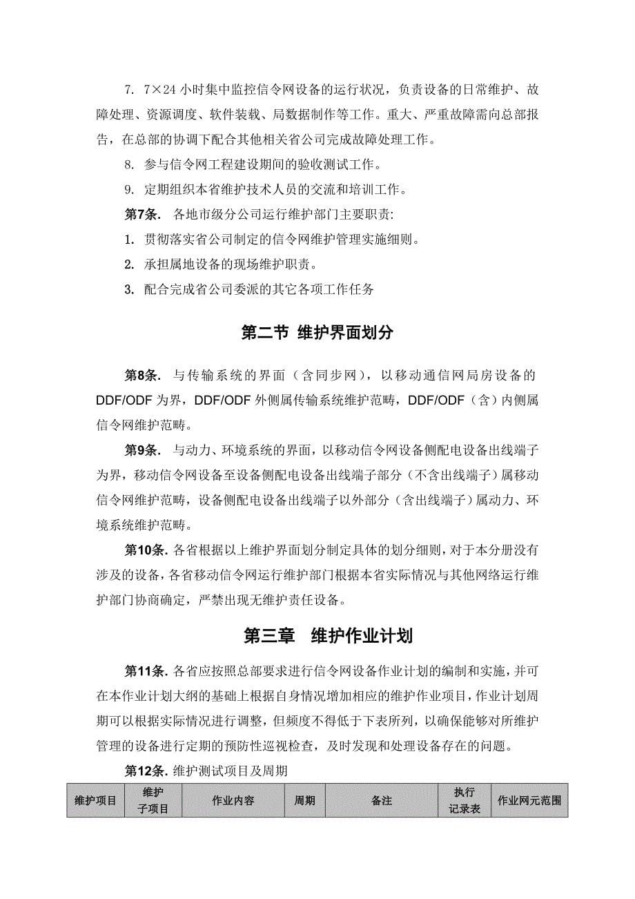 中国联通运行维护规程移动通信网络分册-核心网设备篇-信令网设备_第5页