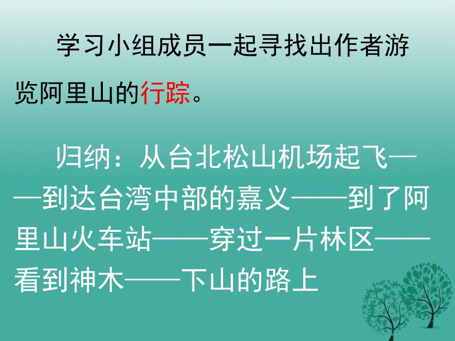 九年级语文上册《阿里山纪行》课件苏教版_第4页