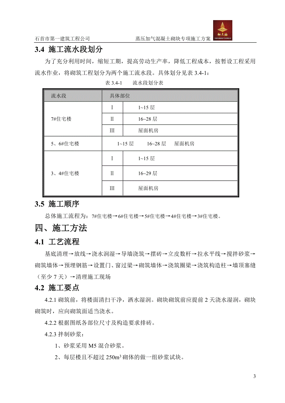 石首新天地住宅小区第二期蒸压加气混凝土砌块专项施工_第4页