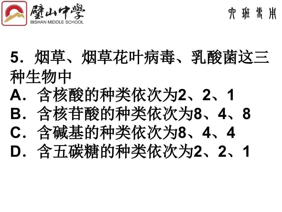 陶锐2.3：遗传信息的携带者——核酸2汇编_第5页