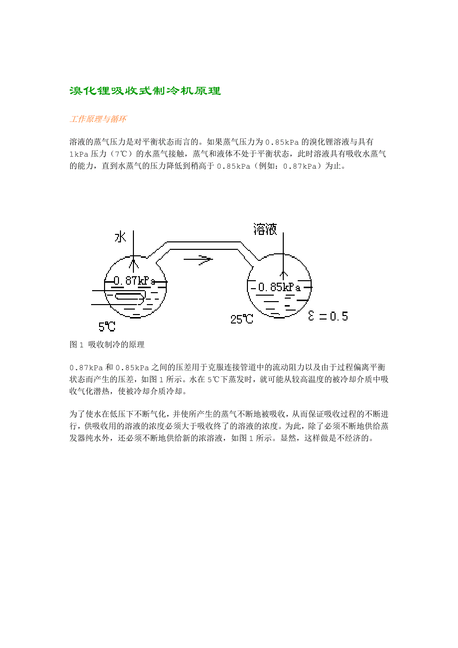 溴化锂吸收式制冷原理讲解_第4页