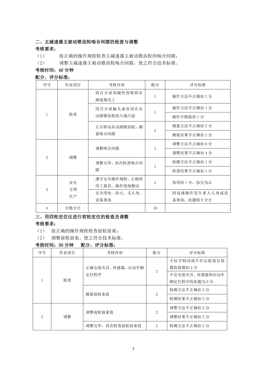 汽车修理技能实操试题(附件一)综述_第3页