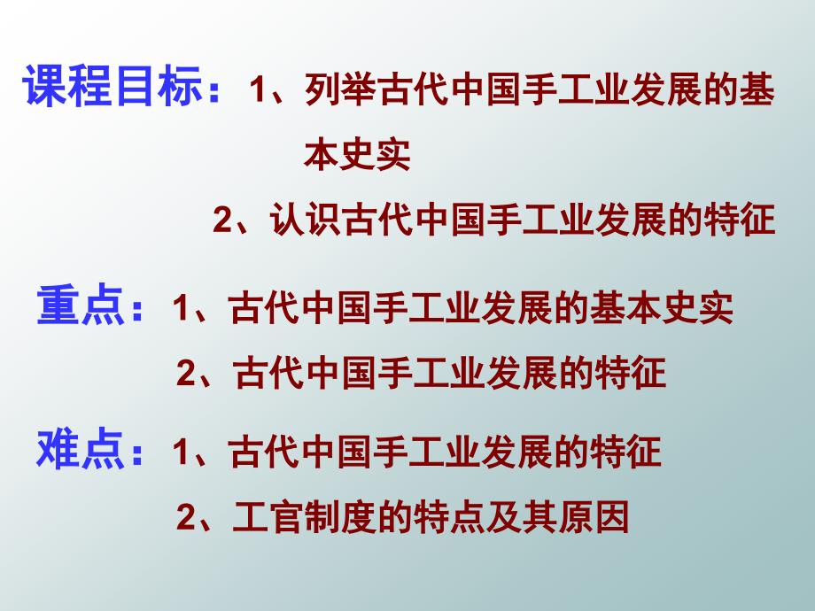 高中历史二古代中国的手工业经济课件人版必修二_第2页