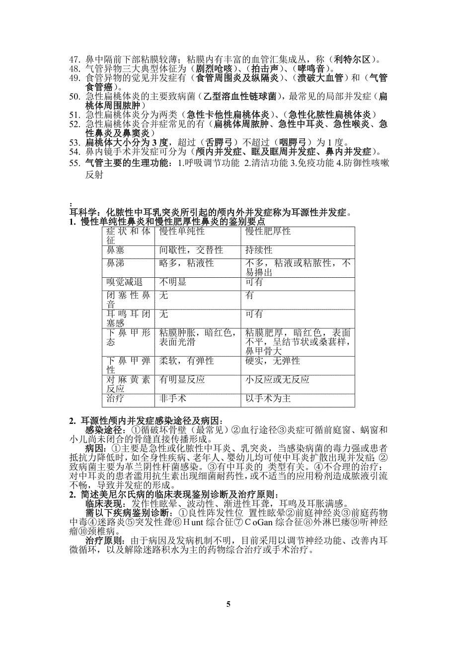 耳鼻咽喉科学重点._第5页