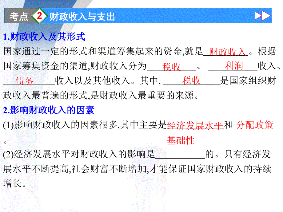 广东省2012届高考政治一轮复习38财政与税收课件新人版必修1_第3页