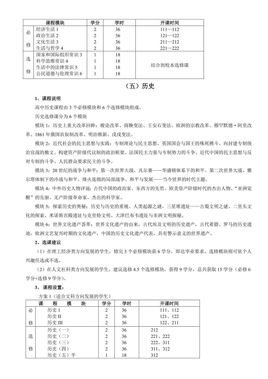 高中课程简介汇编_第5页