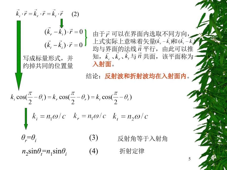 折射和反射定律、菲涅耳公式讲解_第5页