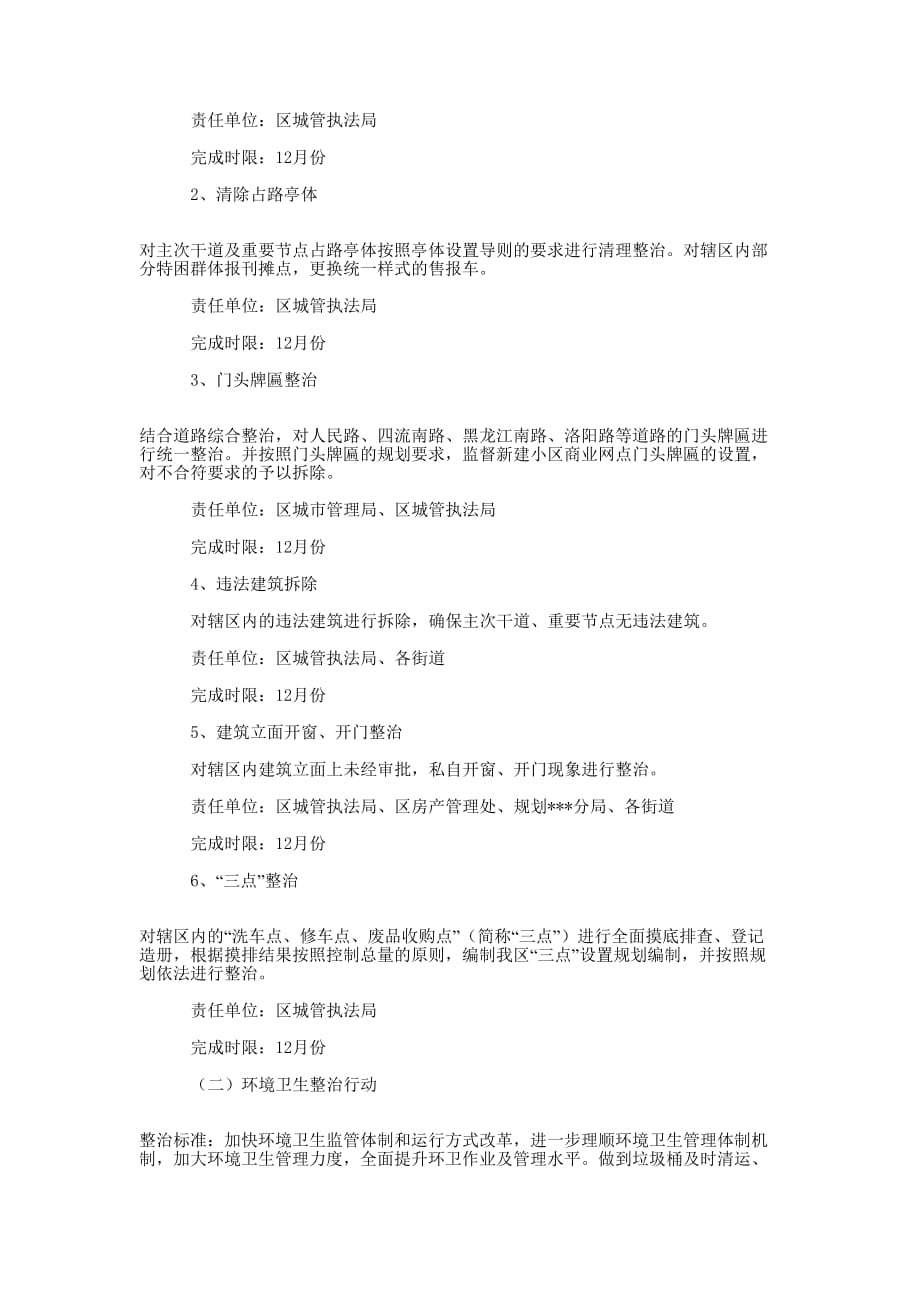 2012年市容环境十大整治行动 工作.docx_第2页