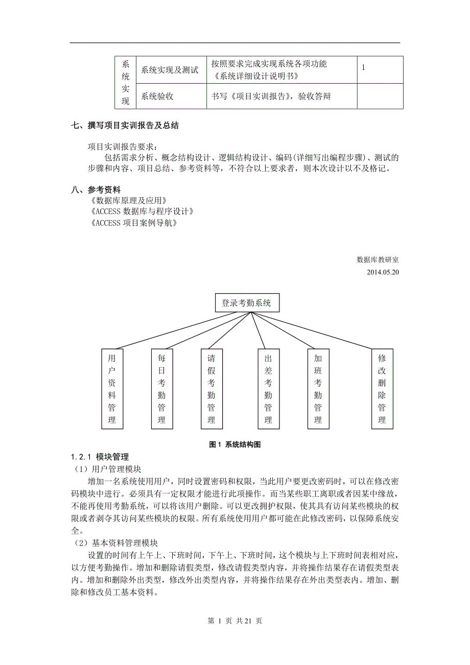 职工考勤管理系统数据库设计讲解_第2页