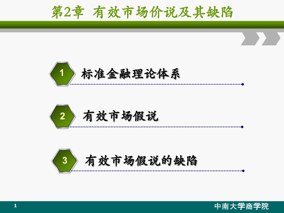 饶育蕾《行为金融学》课件(第二章有效市场价说及其缺陷)_第1页