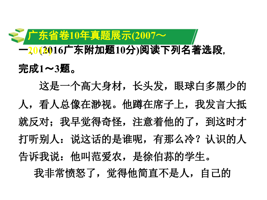 专题十一附加题——推荐名著阅读教程_第2页