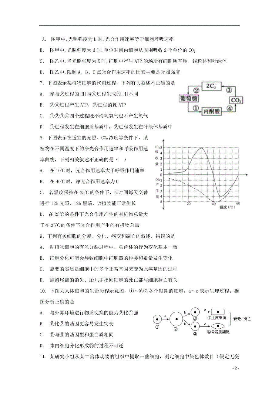 河北省辛集市第一中学2018_2019学年高二生物上学期12月月考试题427_438201905030294_第2页