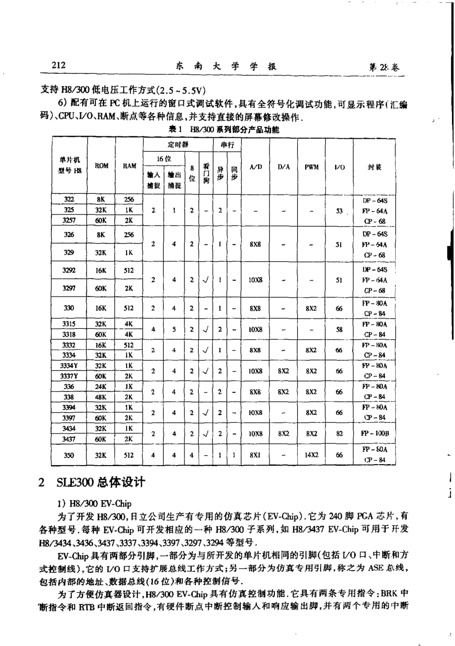 日立8位单片机仿真器的开发_第2页