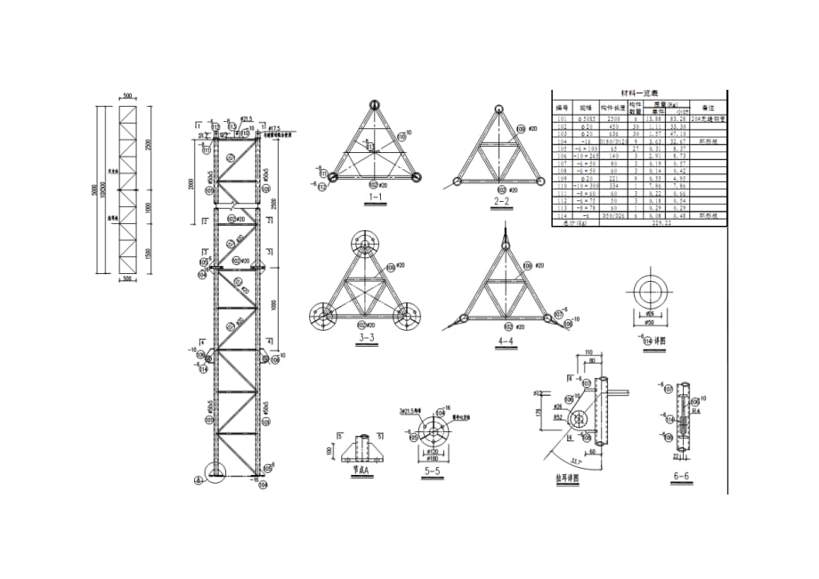 20米铁塔图纸_第2页