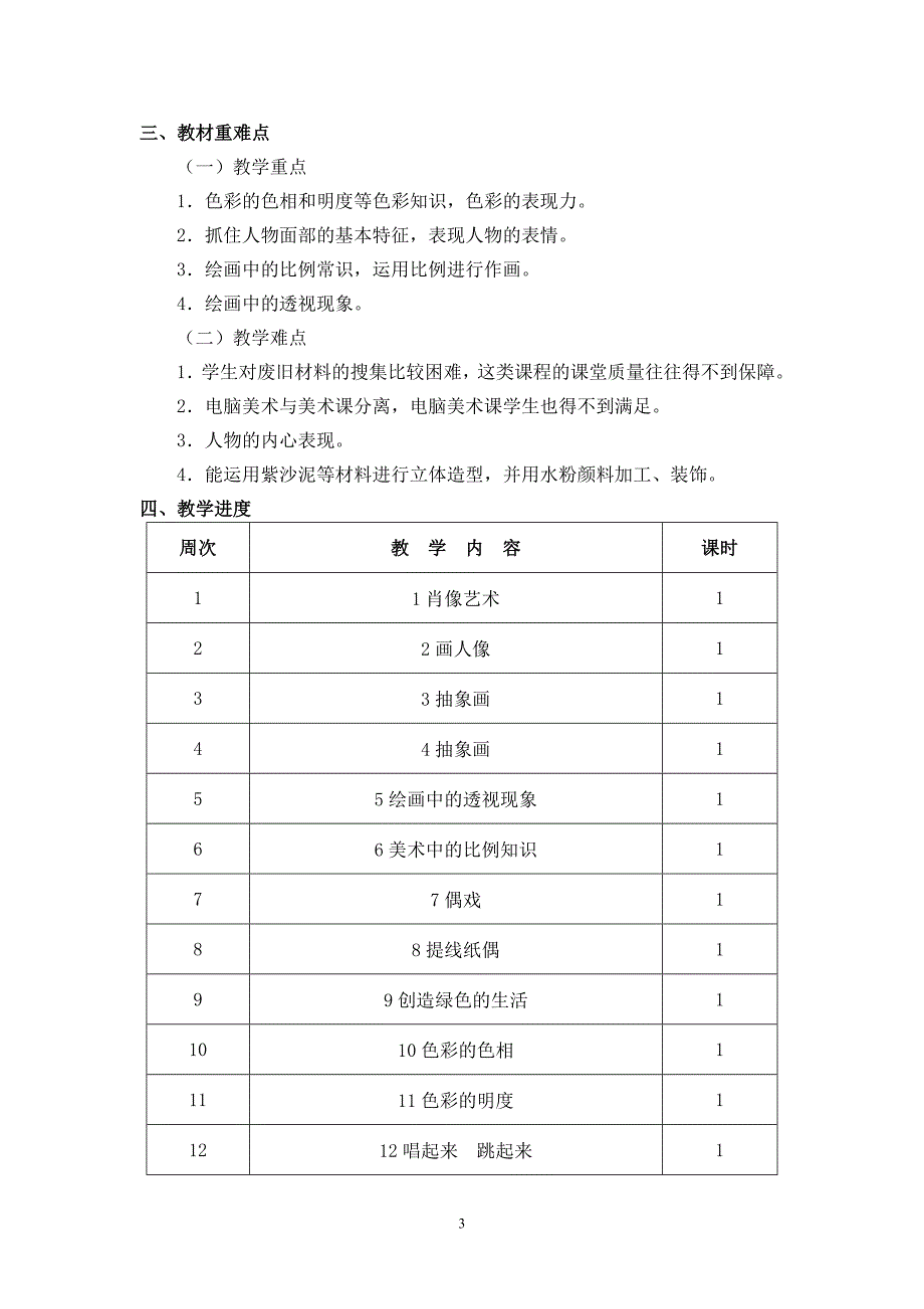 最新2018年人美版（人民美术出版社）小学美术五年级上册教案（完整版）_第3页