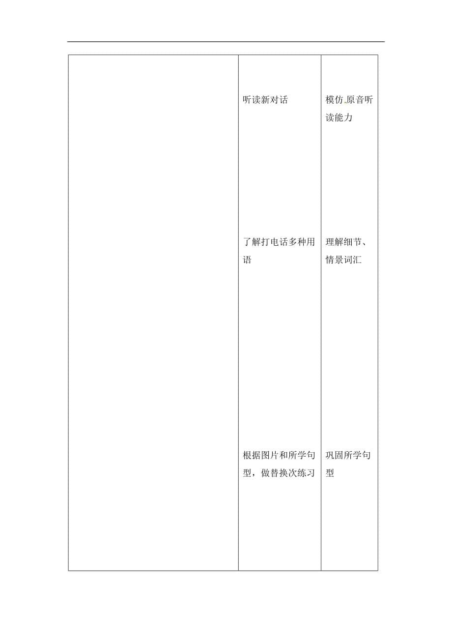 四年级上册英语教案unit2 lesson5北京课改版_第5页
