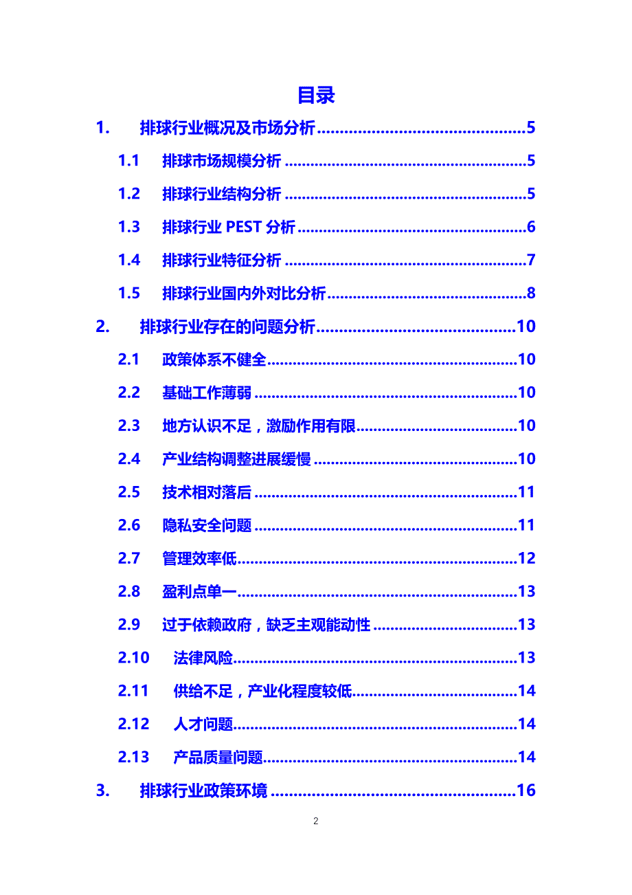 2020年排球行业调研分析报告_第2页