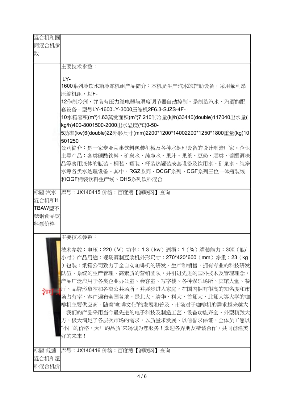 单桶饮料混合机和多功能混合机价格_第4页