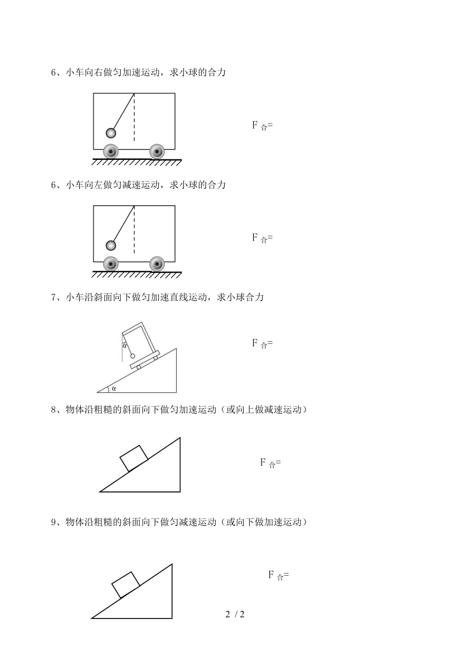 受力分析求合力_第2页