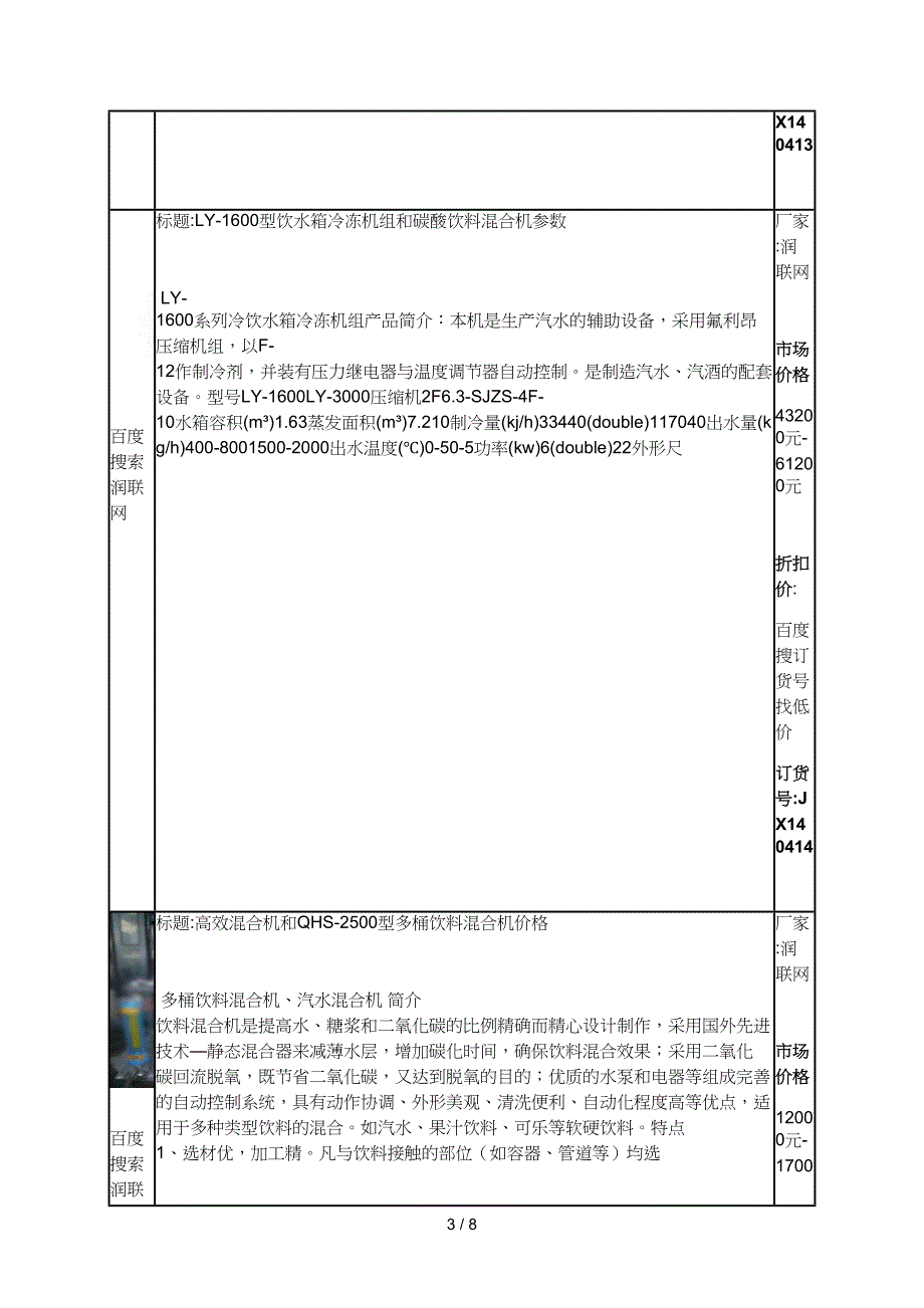 qhs小型饮料混合机和qgs全自动饮料混合机价格_第3页