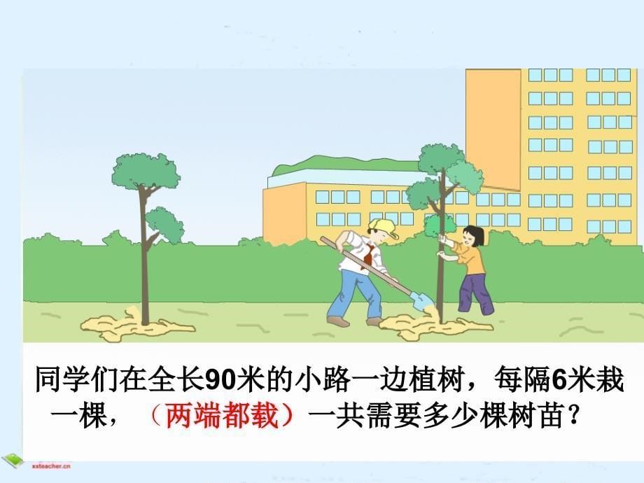 冀教版小学四年级数学植树问题课件.ppt_第5页