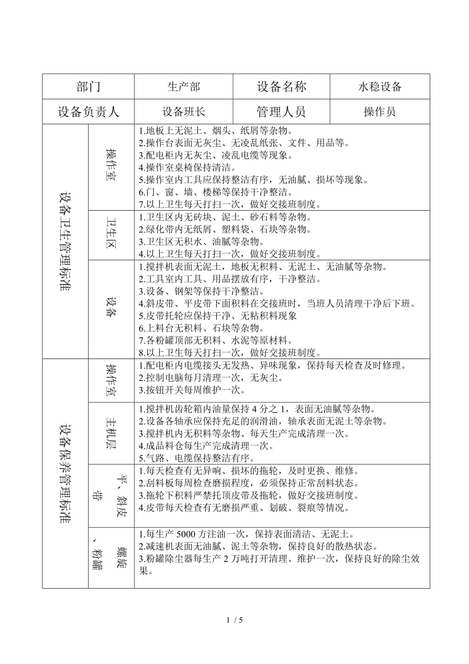 生产设备卫生保养标准_第2页